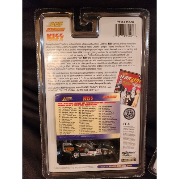 Vintage KISS Johnny Lightning Dragster Cars LOT OF 5 In Box 1997 Rare Toys - Picture 8 of 12